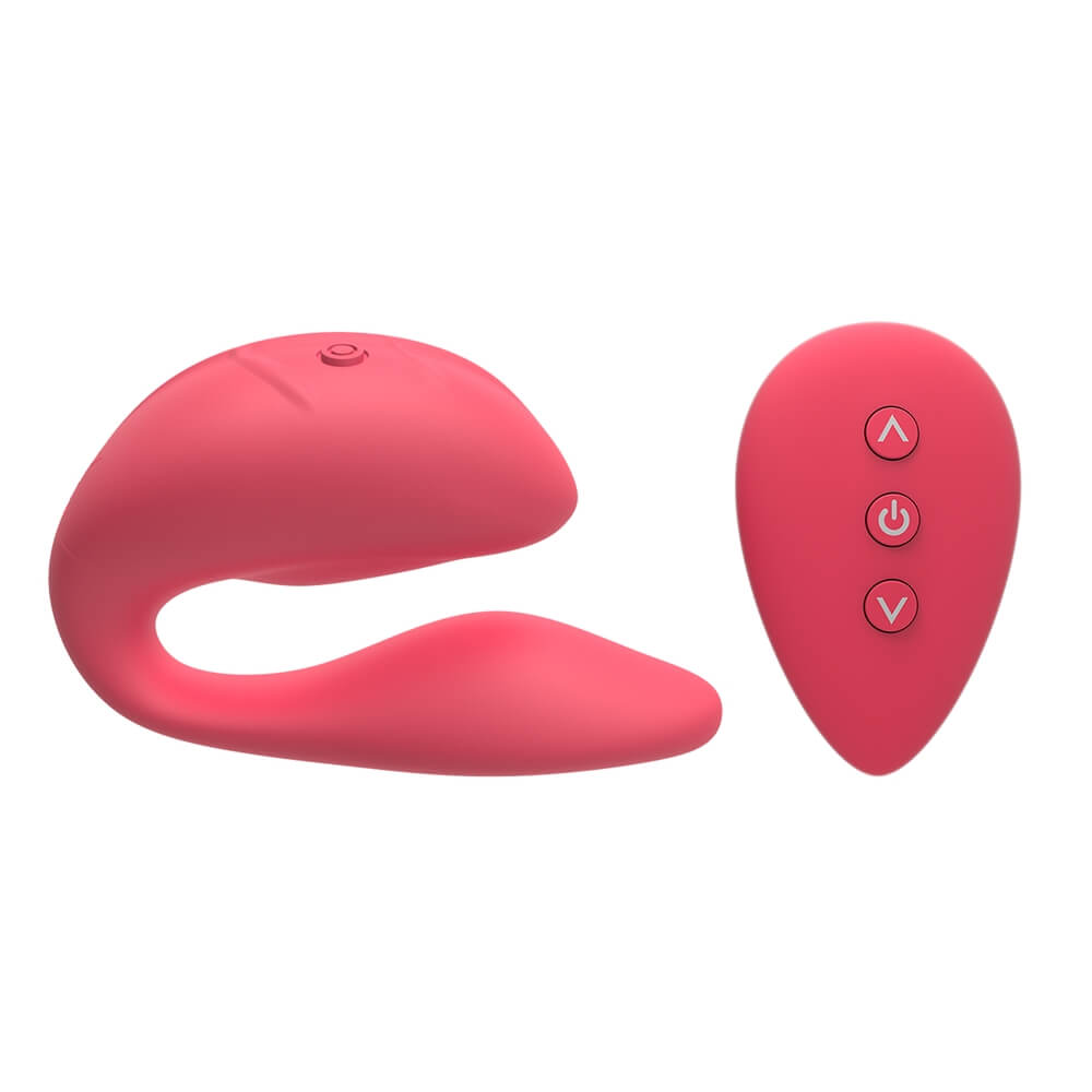 Levně Cotoxo Cupid 2 - nabíjecí párový vibrátor na dálkové ovládání (červený)
