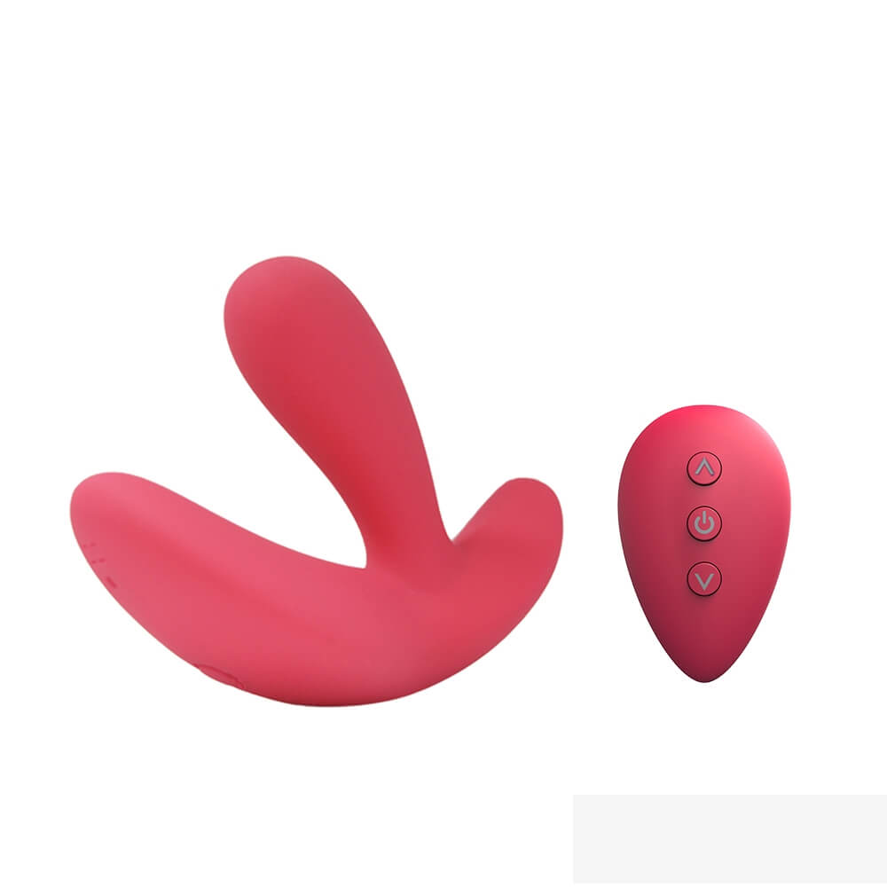 Levně Cotoxo Saddle - nabíjecí vibrátor prostaty na dálkové ovládání (červený)