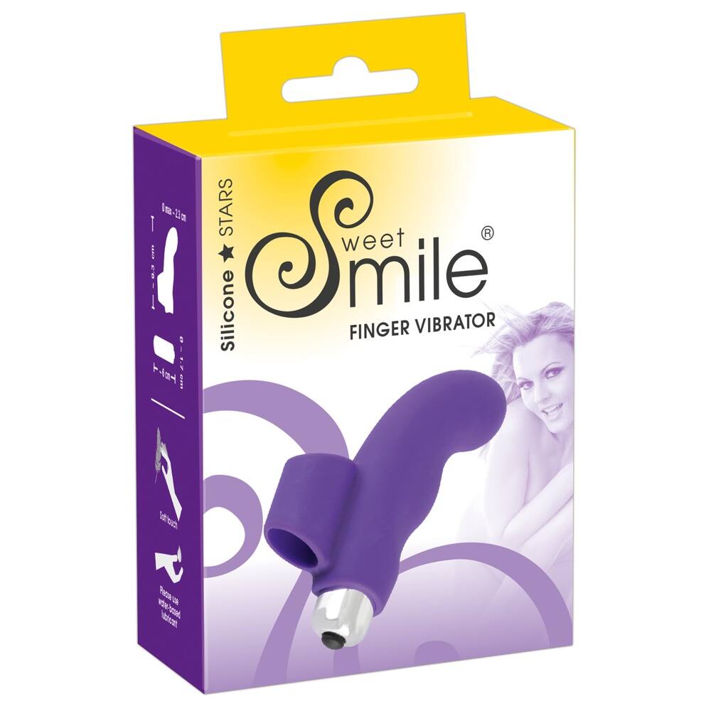 SMILE Finger - vlnitý silikonový prstový vibrátor (fialový) SMILE Finger - vlnitý silikonový prstový vibrátor (fialový)
