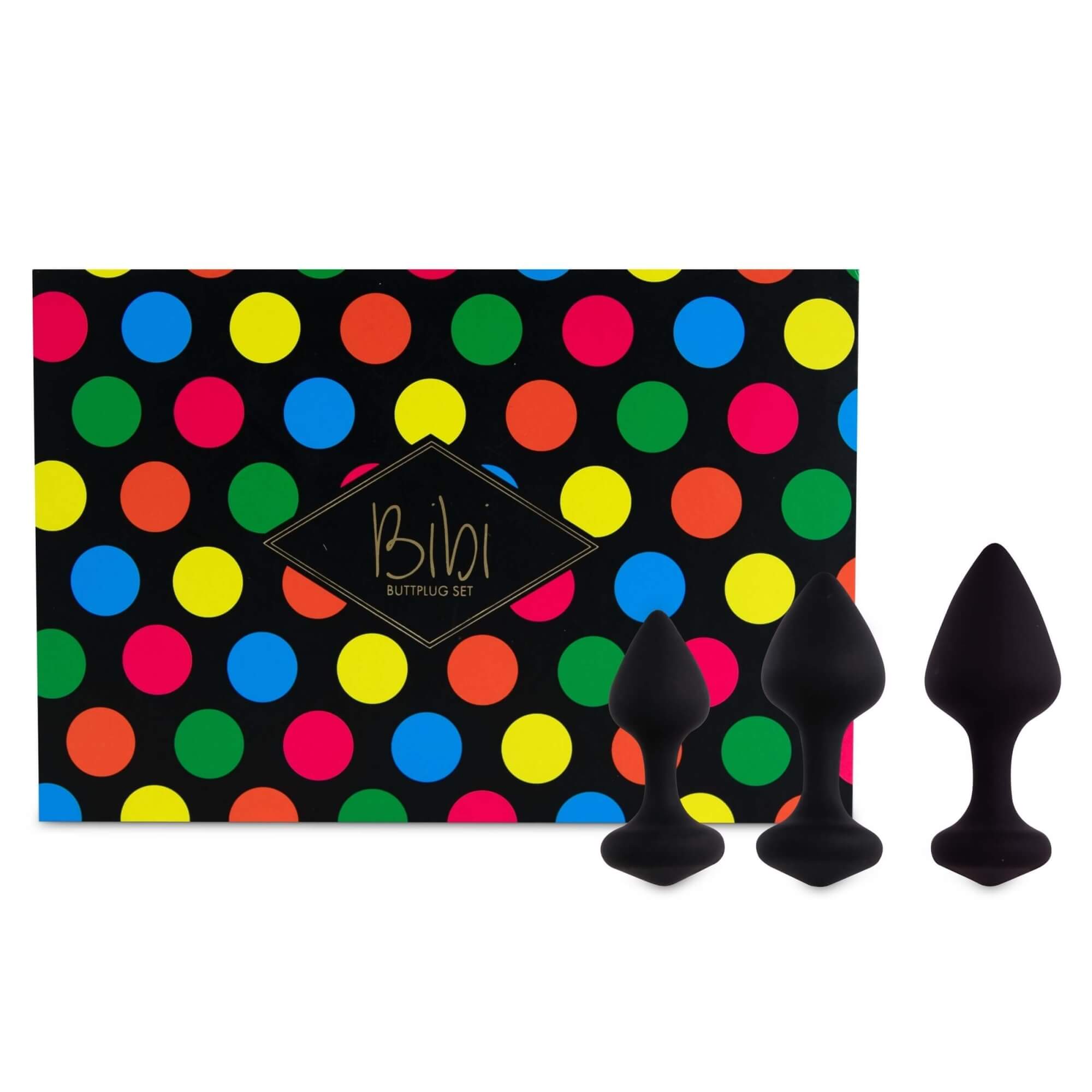 FEELZTOYS Bibi - sada análních dild - černá (3 dílná) FEELZTOYS Bibi - sada análních dild - černá (3 dílná)