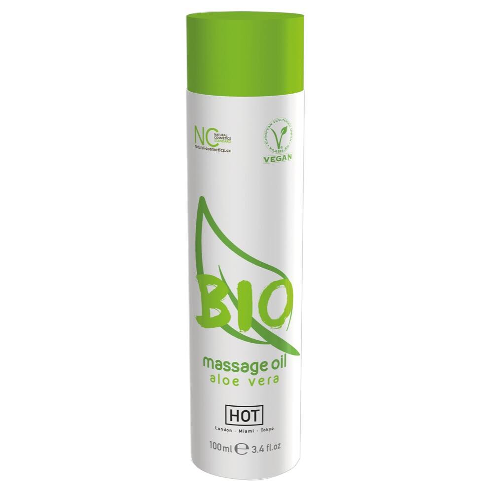 HOT BIO - Vegan Massage Oil - Aloe Vera (100ml) HOT BIO - Vegan Massage Oil - Aloe Vera (100ml)