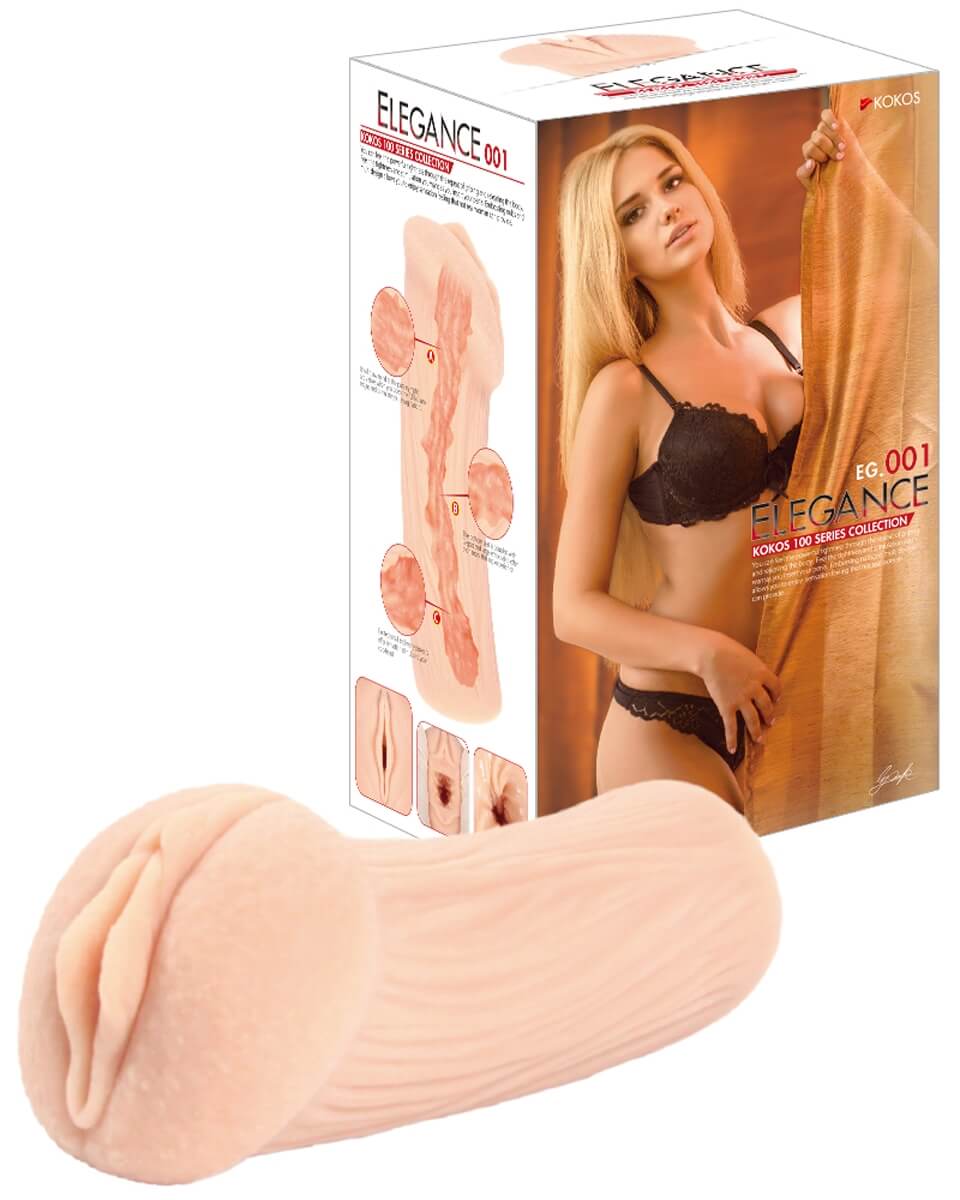 Kokos Elegance 01 - masturbátor, realistická umělá vagína (tělová barva) Kokos Elegance 01 - masturbátor, realistická umělá vagína (tělová barva)