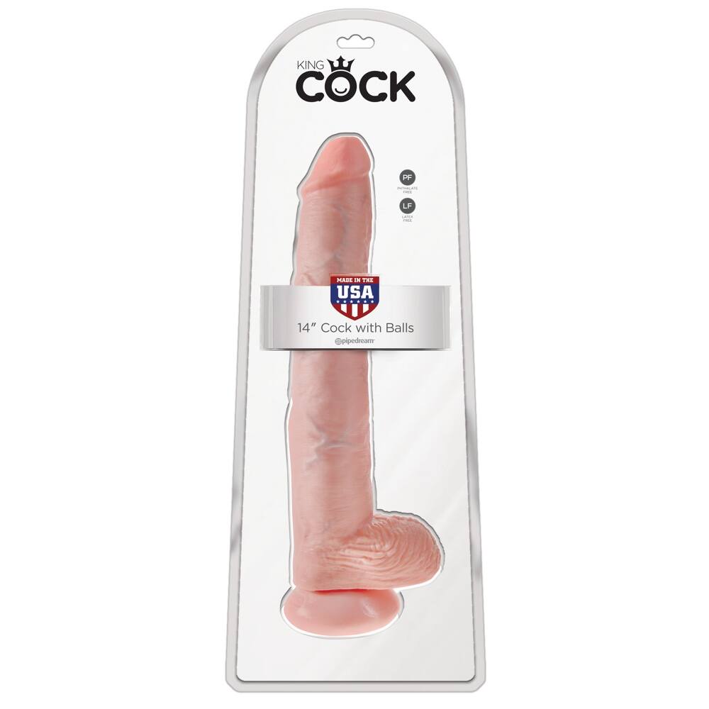 King Cock 14 Horn Dildo (35cm) - Natural King Cock 14 Horn Dildo (35cm) - Natural