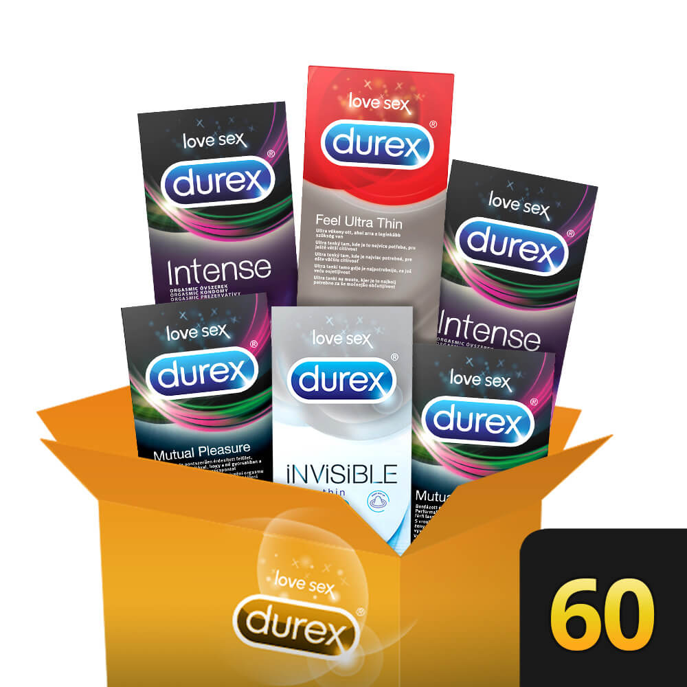Durex Premium - balík kondomů pro extra požitek (6 x 10ks) Durex Premium - balík kondomů pro extra požitek (6 x 10ks)