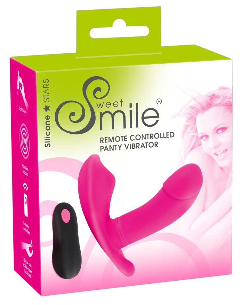 SMILE Panty - nabíjecí připínací vibrátor na dálkové ovládání (růžové) SMILE Panty - nabíjecí připínací vibrátor na dálkové ovládání (růžové)