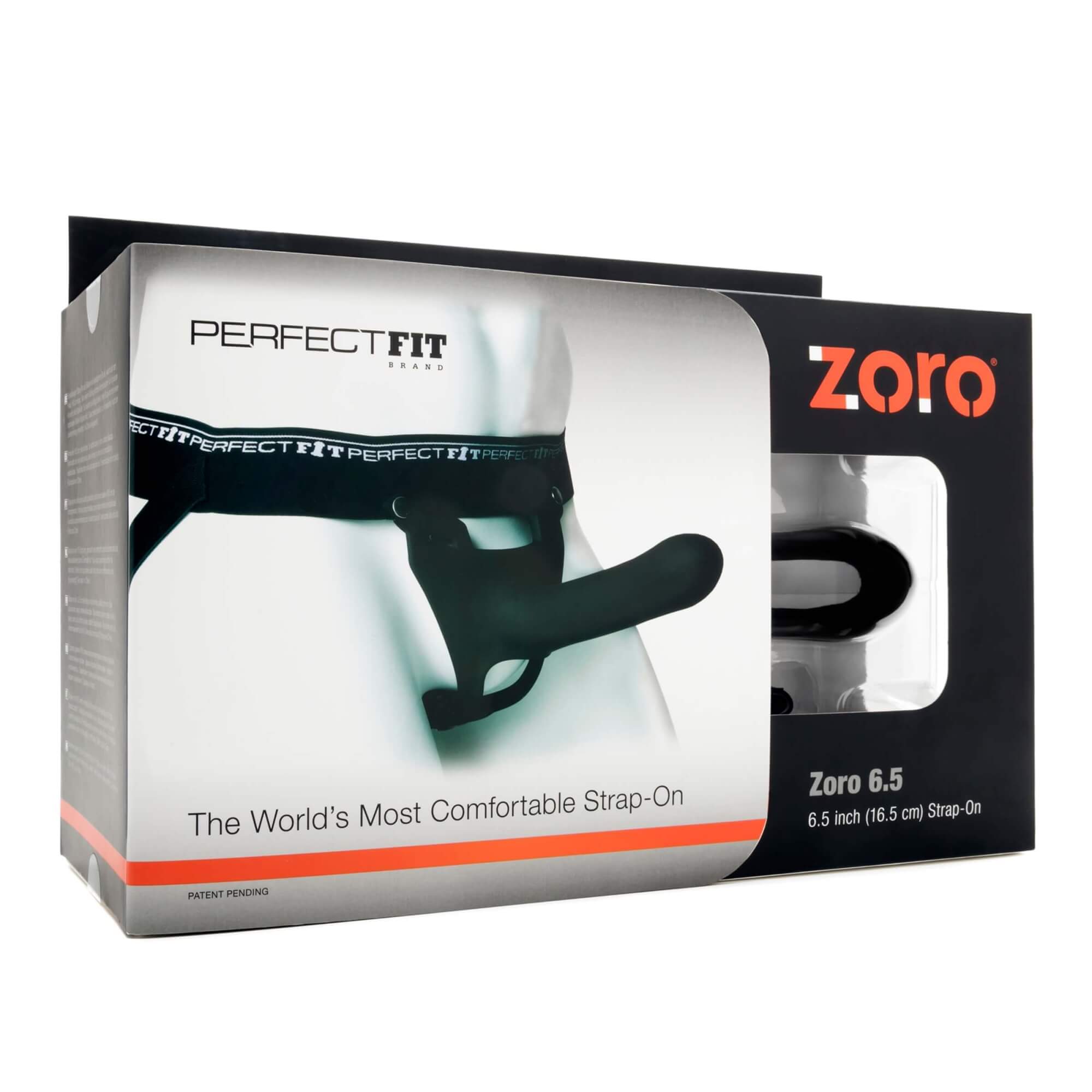 Perfect Fit ZORO 6.5 - připínací dildo (16,5cm) - černé Perfect Fit ZORO 6.5 - připínací dildo (16,5cm) - černé