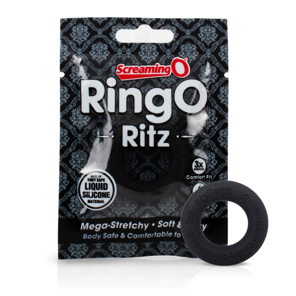 Screaming O Ritz - silikonový kroužek na penis (černý) Screaming O Ritz - silikonový kroužek na penis (černý)