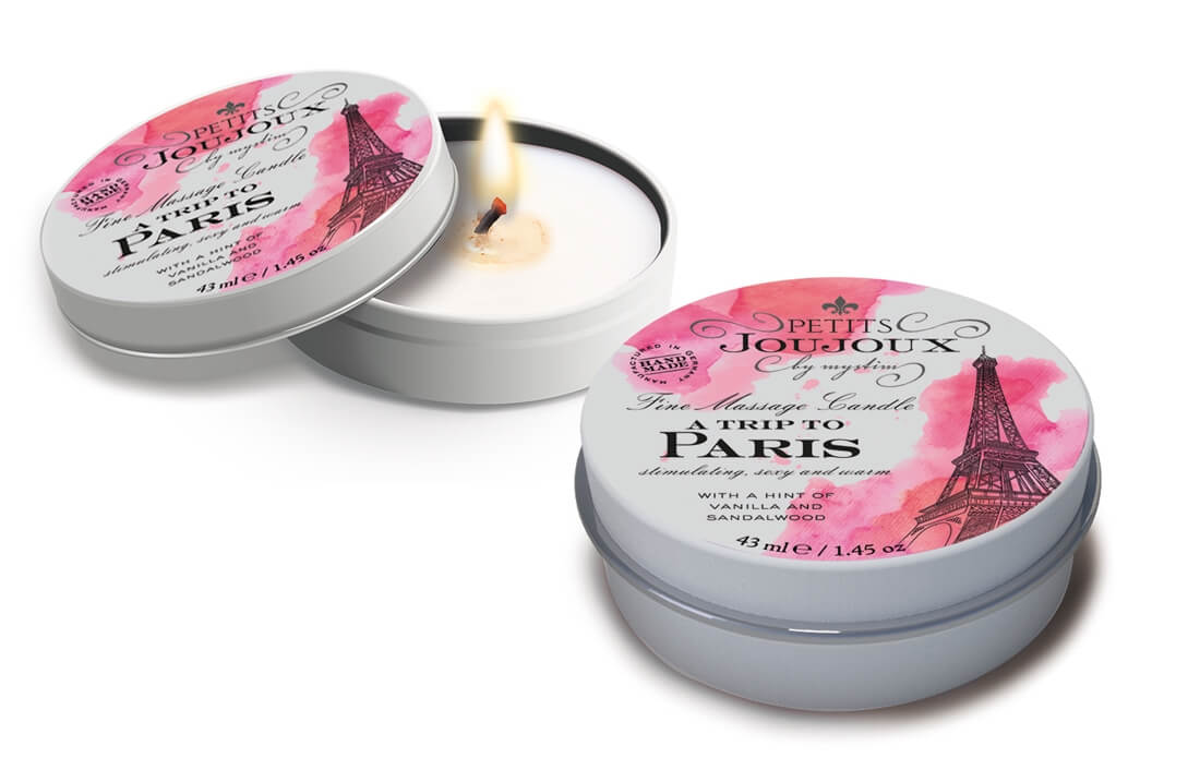Levně Petits Joujoux Paris - masážní svíčka - 43 ml (vanilka - santalové dřevo)