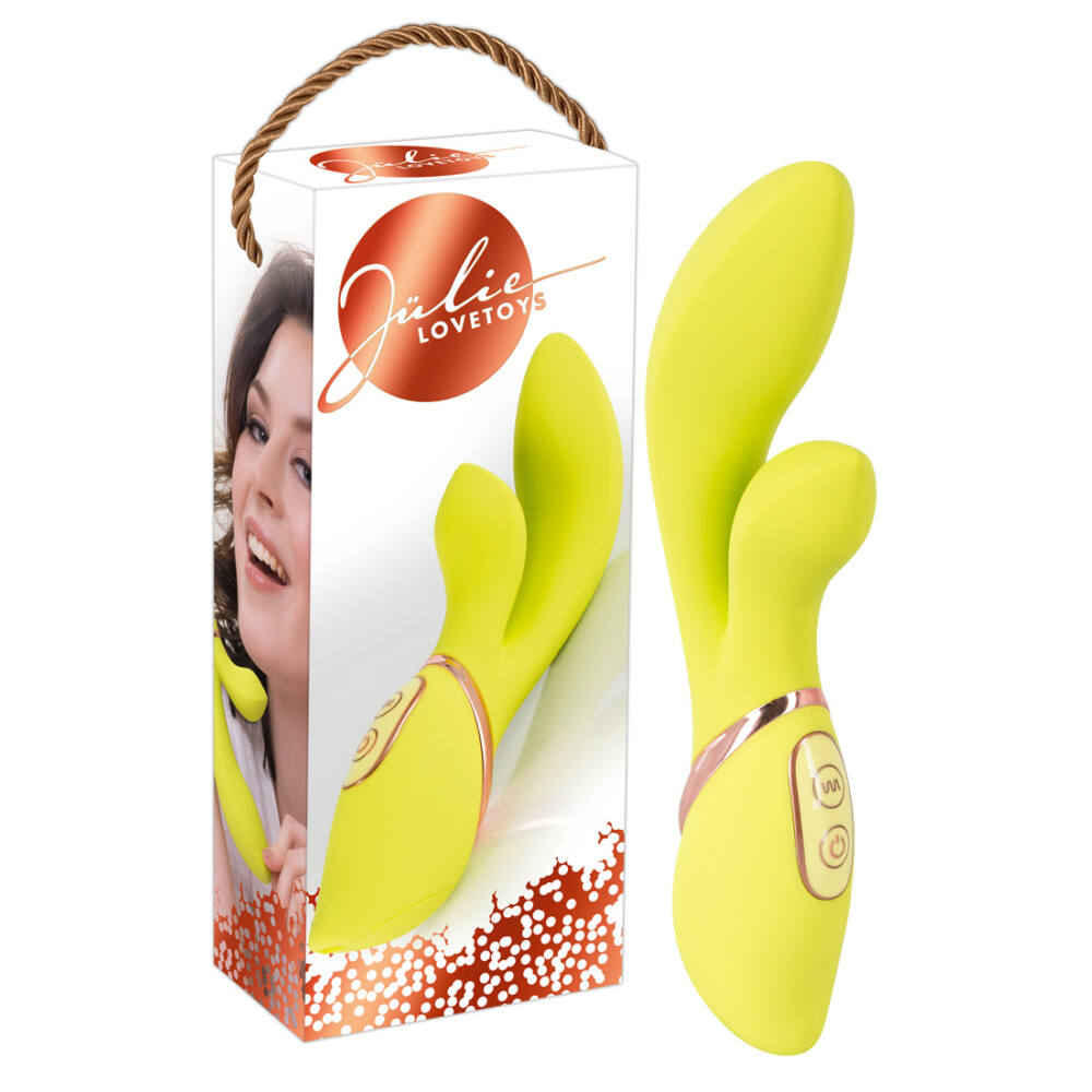You2Toys Jülie Clit Stimulator - vibrátor na stimulaci klitorisu (žluto-zelený)