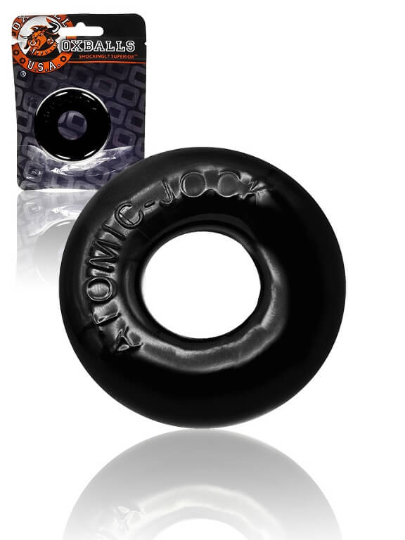 Levně OXBALLS Donut 2 - extra silný kroužek na penis (černý)
