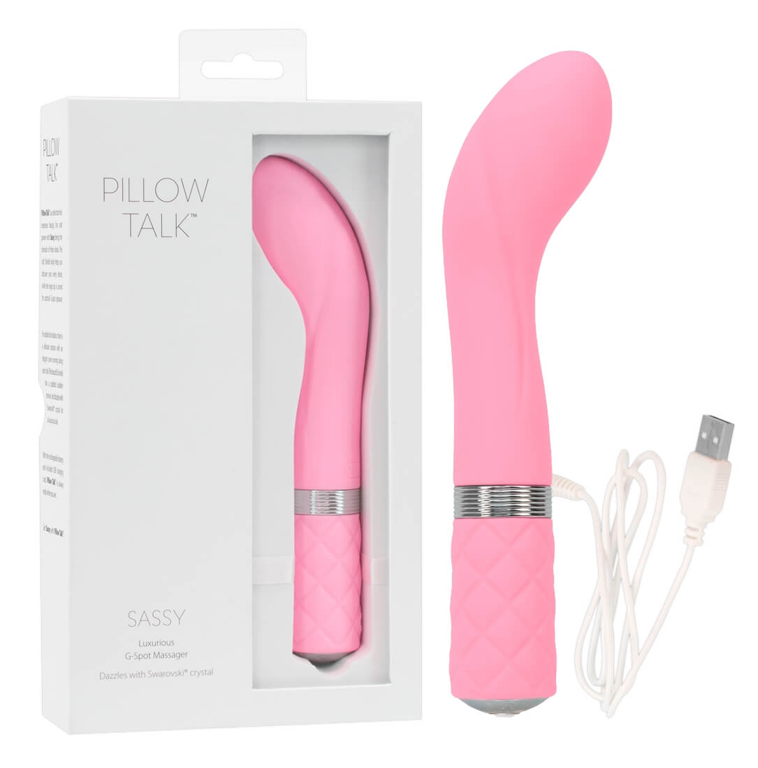 Pillow Talk Sassy - nabíjecí vibrátor na bod G (růžový) Pillow Talk Sassy - nabíjecí vibrátor na bod G (růžový)