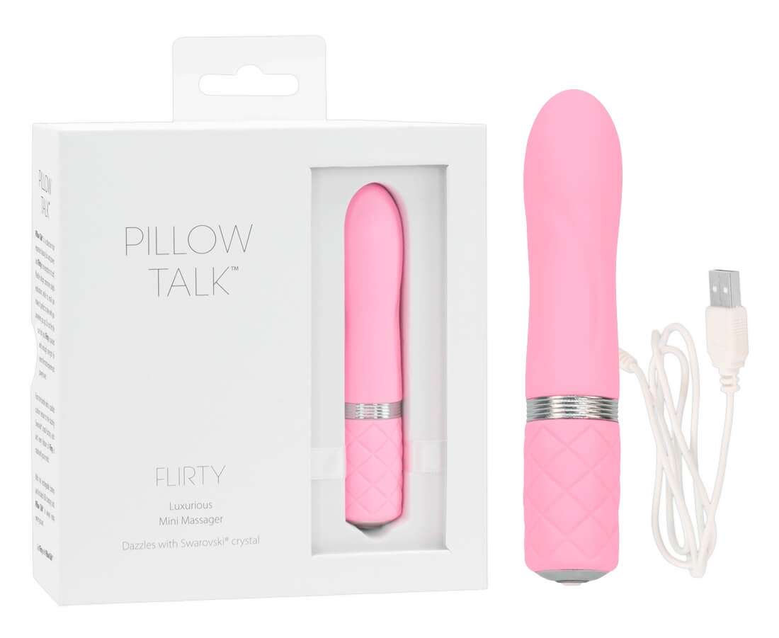 Pillow Talk Flirty - nabíjecí tyčový vibrátor (růžový) Pillow Talk Flirty - nabíjecí tyčový vibrátor (růžový)