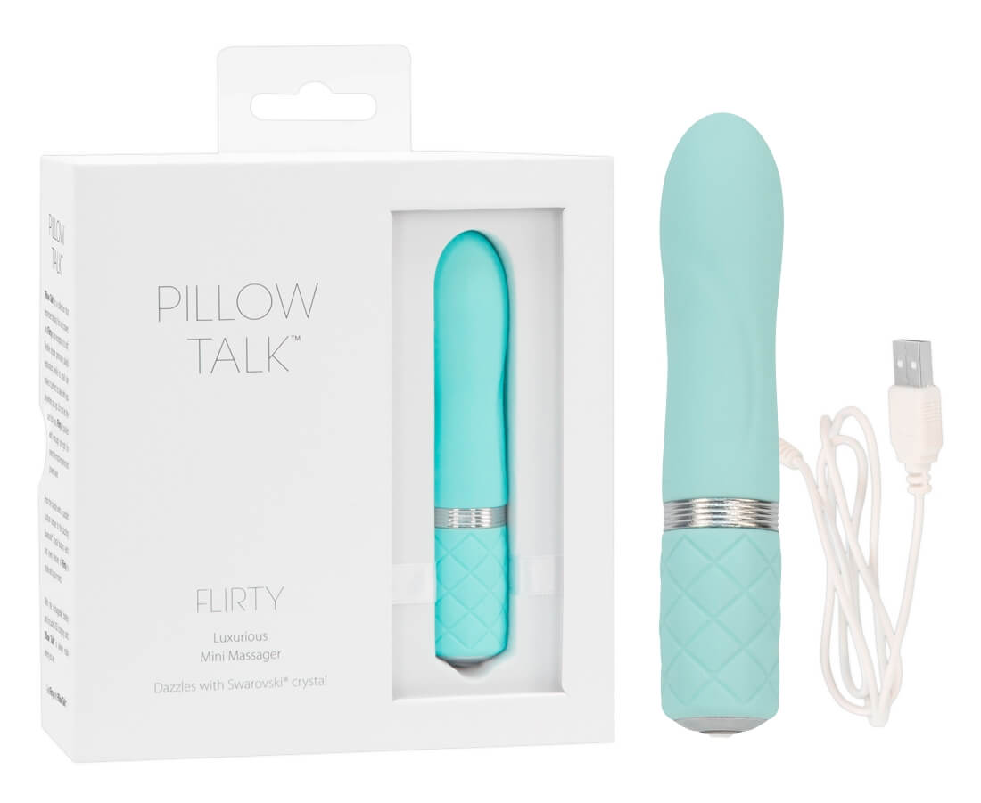 Pillow Talk Flirty - nabíjecí tyčový vibrátor (tyrkysový) Pillow Talk Flirty - nabíjecí tyčový vibrátor (tyrkysový)