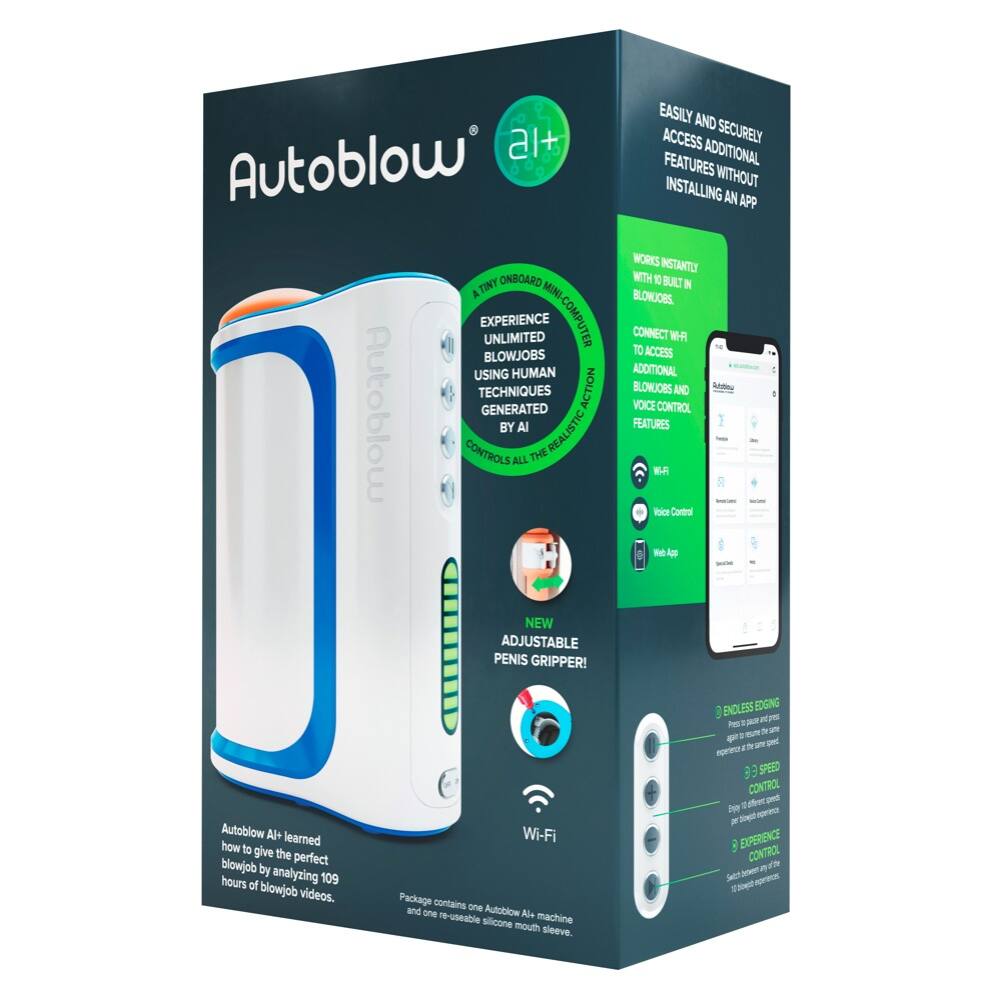 AUTOBLOW AI+ - SÍŤOVÝ MASTURBÁTOR S UMĚLOU INTELIGENCÍ (BÍLY)