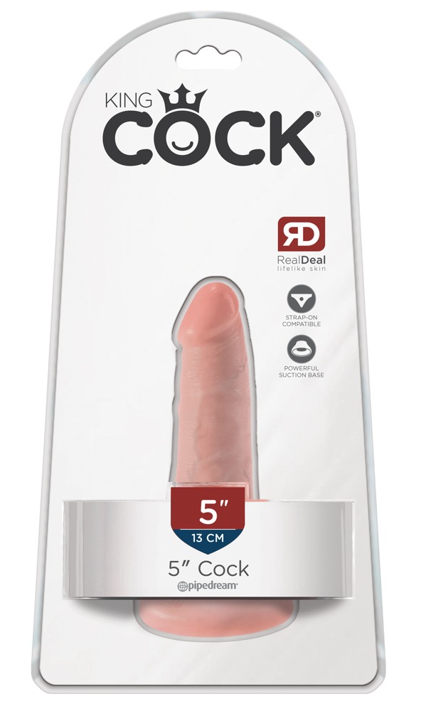 Levně King Cock 5 dildo (13 cm) - tělová barva