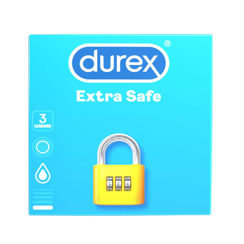 Levně Durex extra safe - bezpečné kondomy (3 ks)