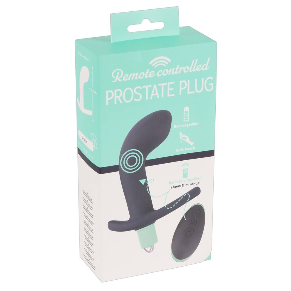 Levně You2Toys Prostate Plug - nabíjecí vibrátor prostaty na dálkové ovládání (černo-zelený)