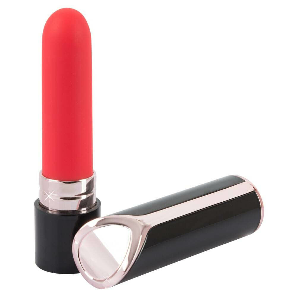 Levně You2Toys Lipstick - nabíjecí růžový vibrátor (červeno-černý)