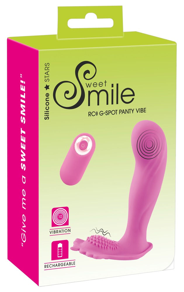 Levně SMILE G-Spot Panty - nabíjecí připínací vibrátor na dálkové ovládání (růžový)
