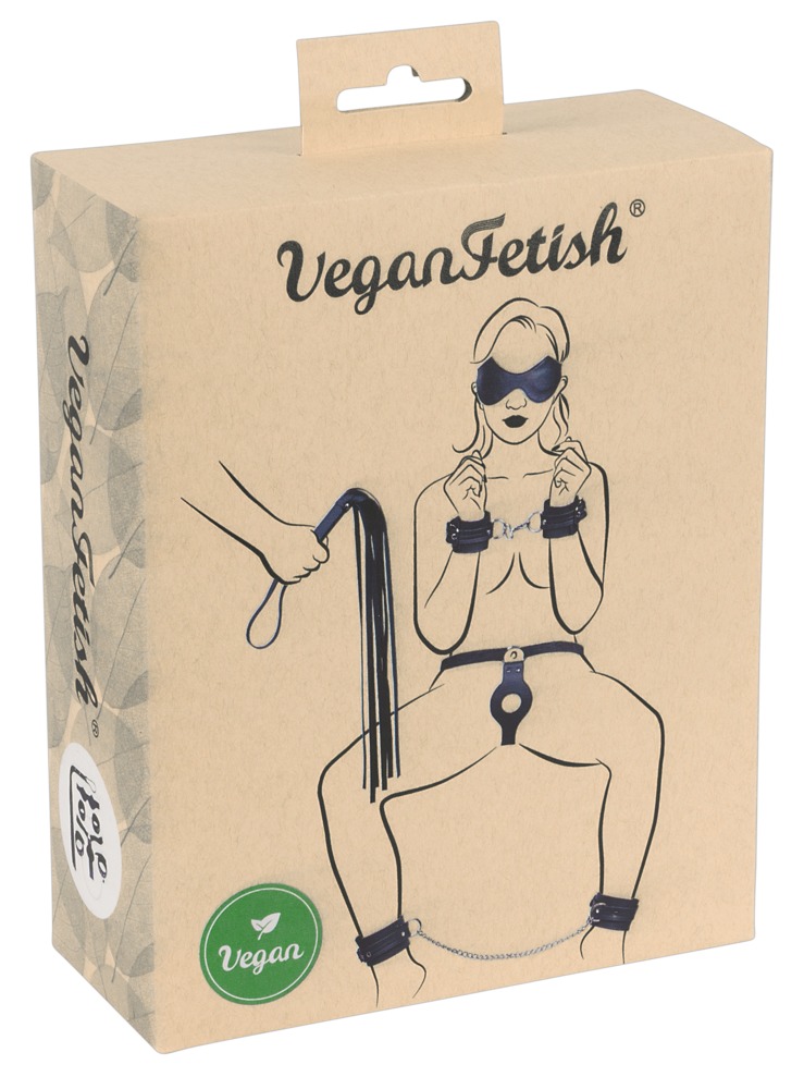 Levně Vegan fetish - binding set (7 pieces) - black