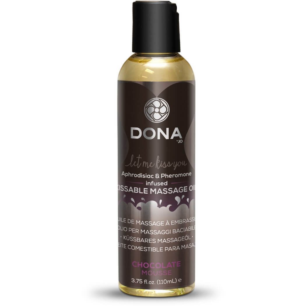 DONA kissable Massage Oil Chocolate Mousse - masážní olej čokoláda (110ml) DONA kissable Massage Oil Chocolate Mousse - masážní olej čokoláda (110ml)