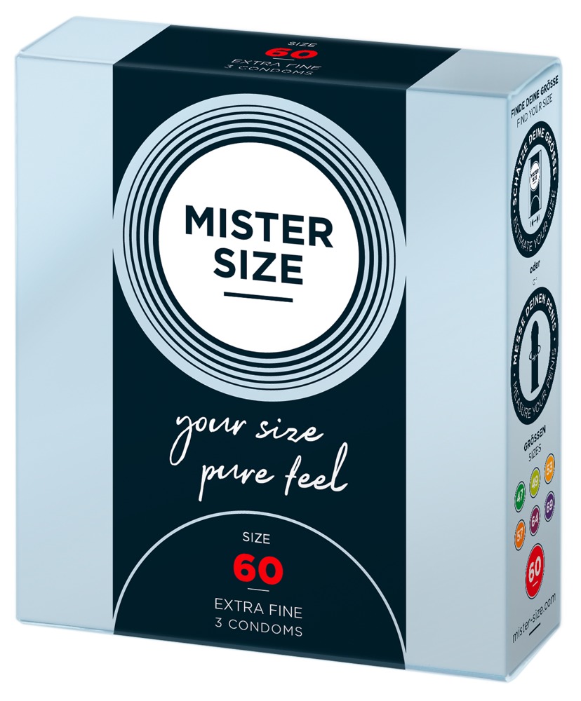 Levně Mister Size tenký kondom - 60mm (3ks)