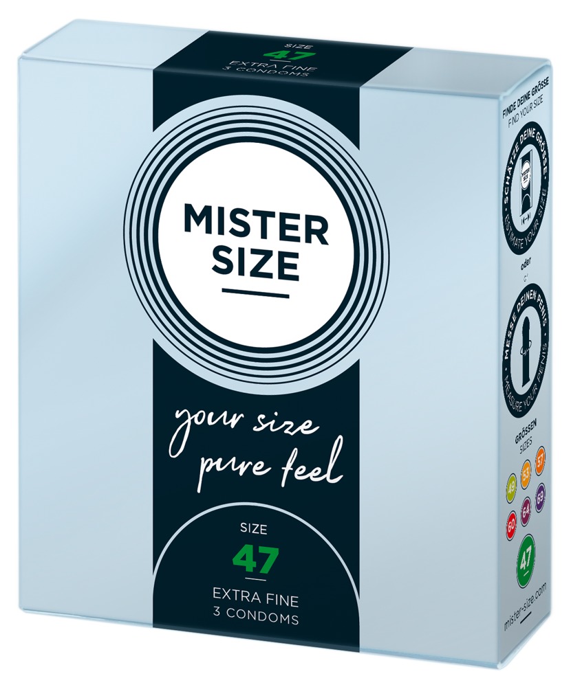 Levně Mister Size tenký kondom - 47mm (3ks)