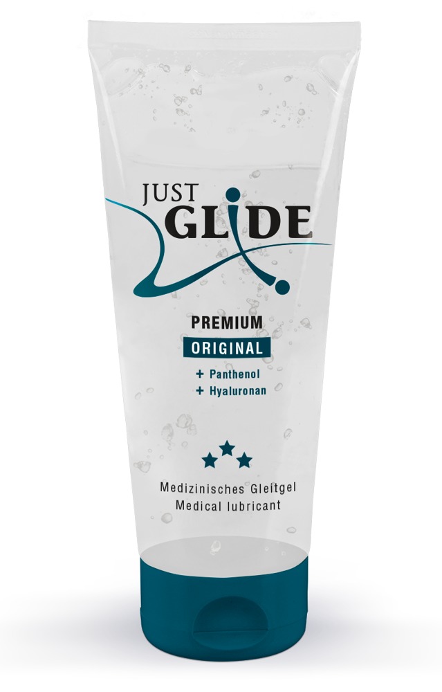 Levně Just Glide Premium Original - veganský lubrikant na bázi vody (200ml)