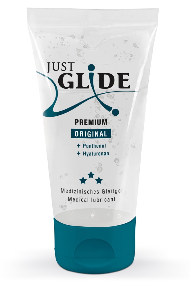 Levně Just Glide Premium Original - veganský lubrikant na bázi vody (50ml)