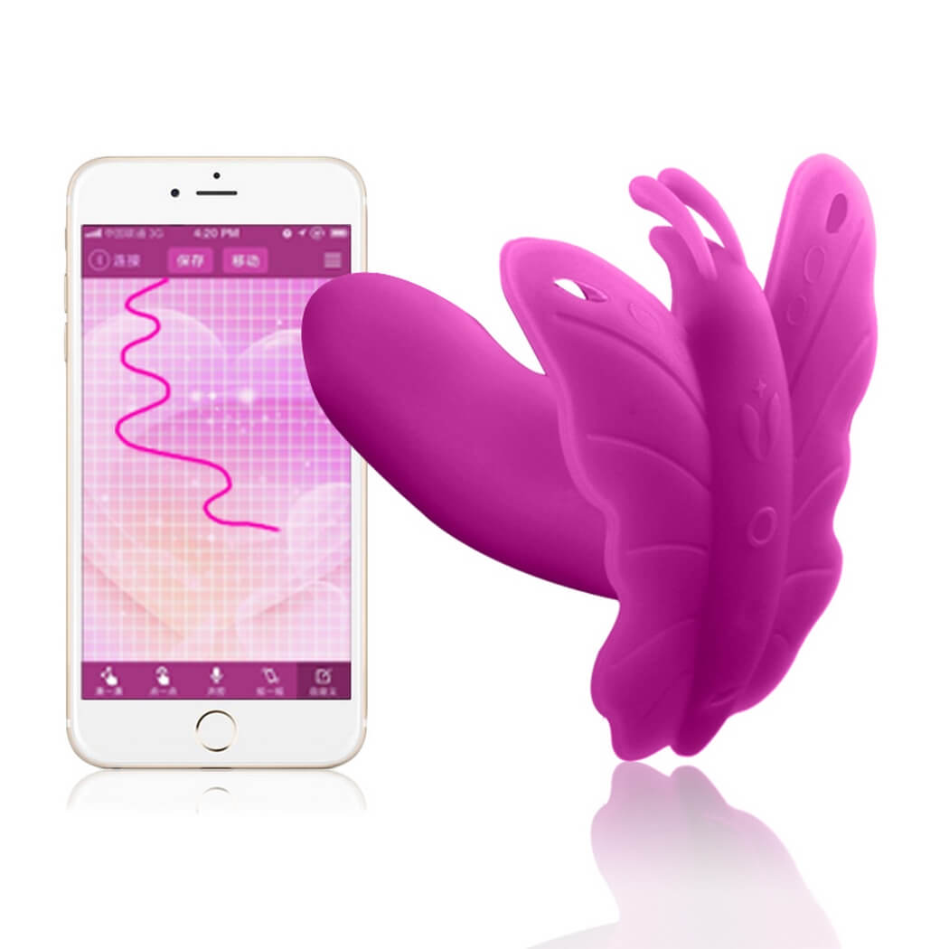 Realů Lydia - smart vibrátor ve tvaru motýla (fialový) Realů Lydia - smart vibrátor ve tvaru motýla (fialový)