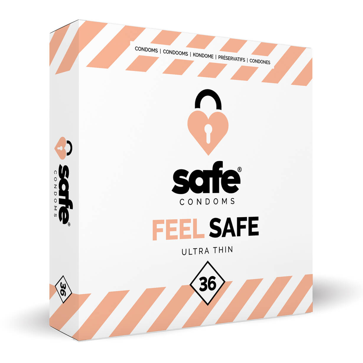 Levně SAFE Feel Safe - tenké kondomy (36 ks)
