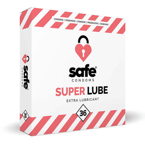 Levně SAFE Super Lube - extra kluzké kondomy (36 ks)