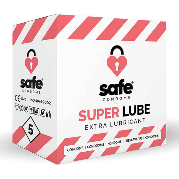 Levně SAFE Super Lube - extra kluzké kondomy (5 ks)